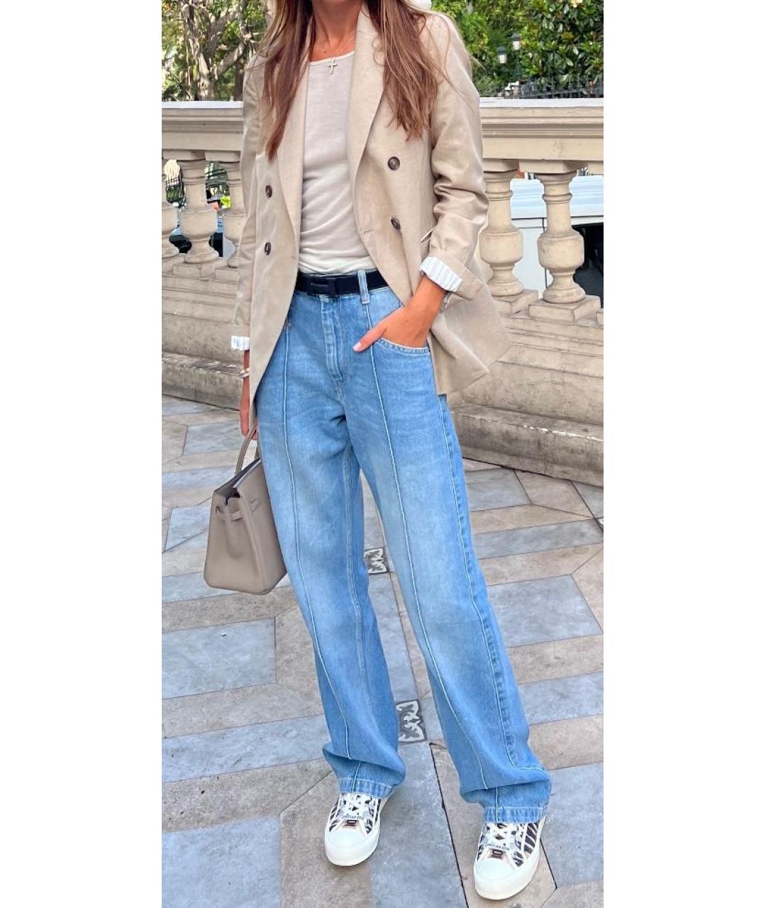 BRUNELLO CUCINELLI Бежевый льняной жакет/пиджак, фото 4