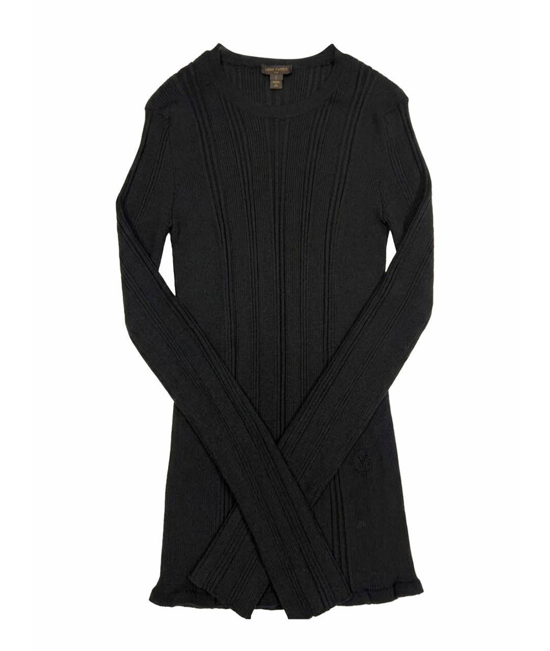 LOUIS VUITTON Черный шерстяной джемпер / свитер, фото 1