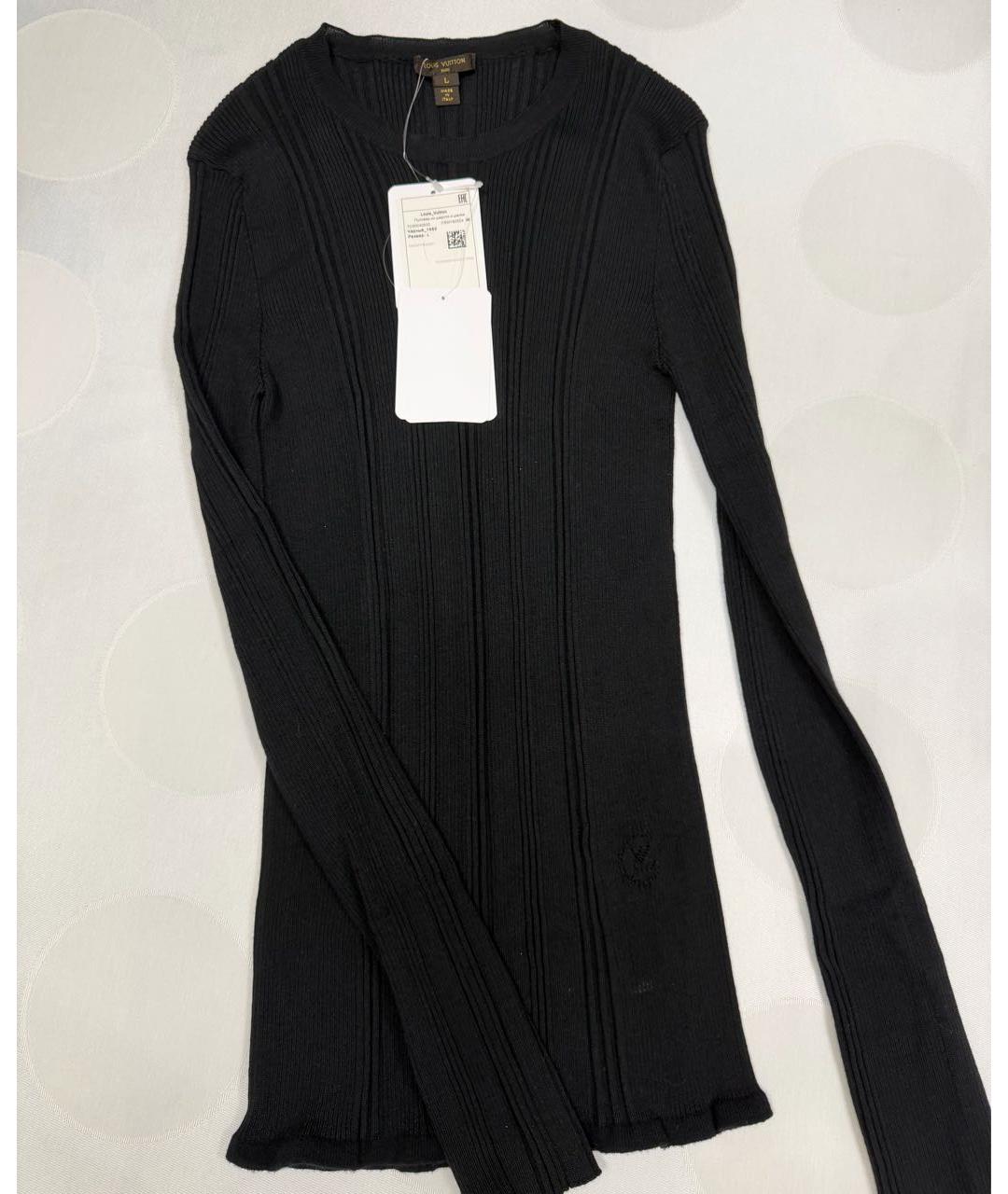 LOUIS VUITTON Черный шерстяной джемпер / свитер, фото 5