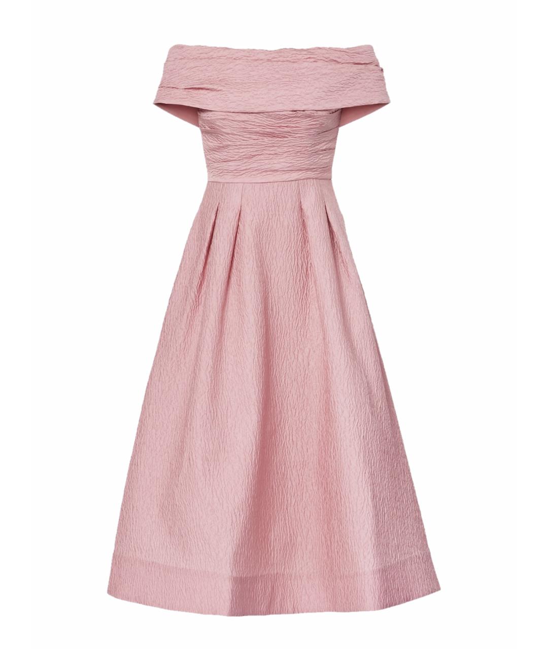REBECCA VALLANCE Розовое полиамидовое коктейльное платье, фото 1