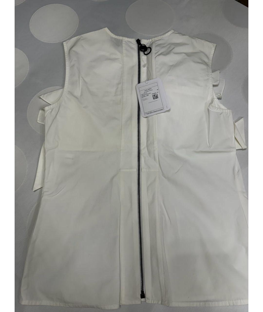 LOUIS VUITTON Белая хлопковая блузы, фото 2