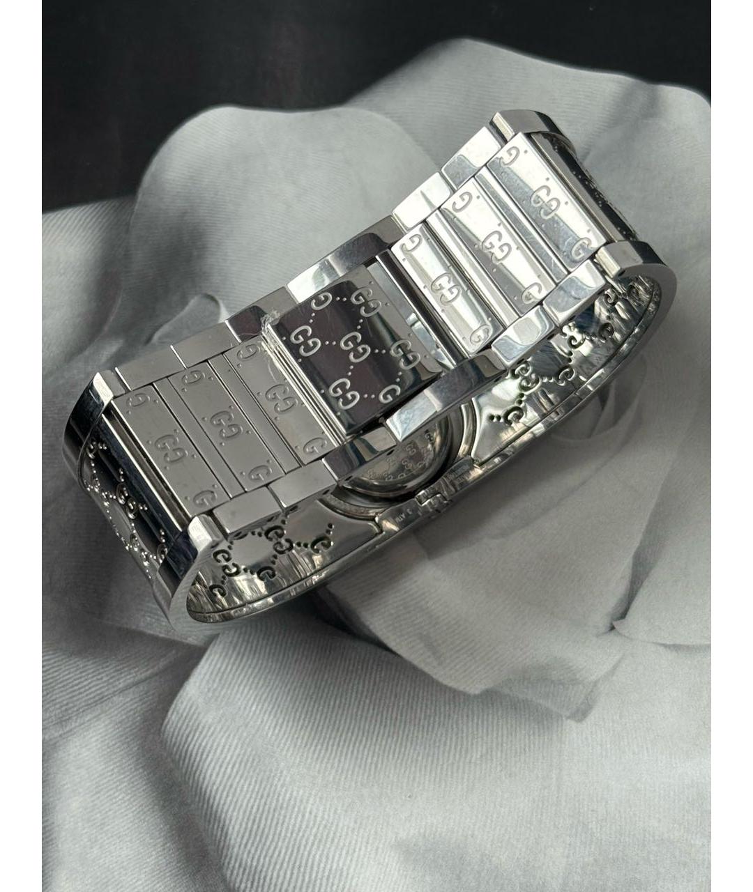 GUCCI Серебряные стальные часы, фото 3