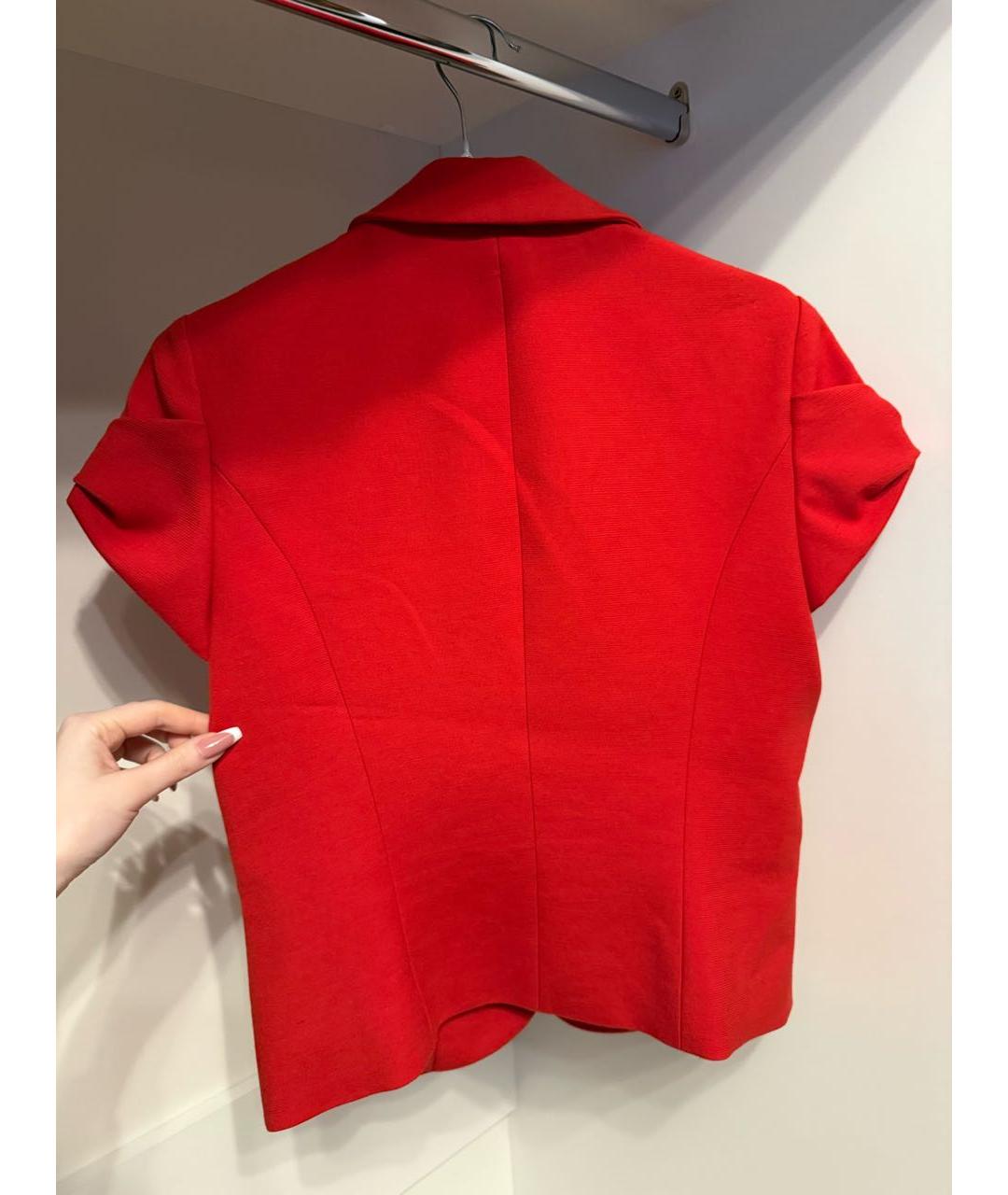 LOVE MOSCHINO Красный вискозный жакет/пиджак, фото 7