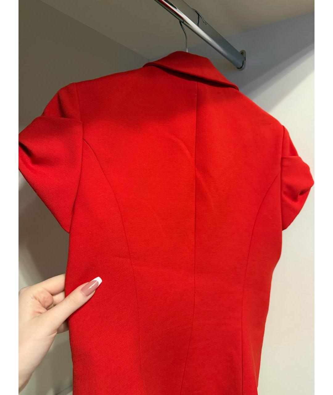 LOVE MOSCHINO Красный вискозный жакет/пиджак, фото 5