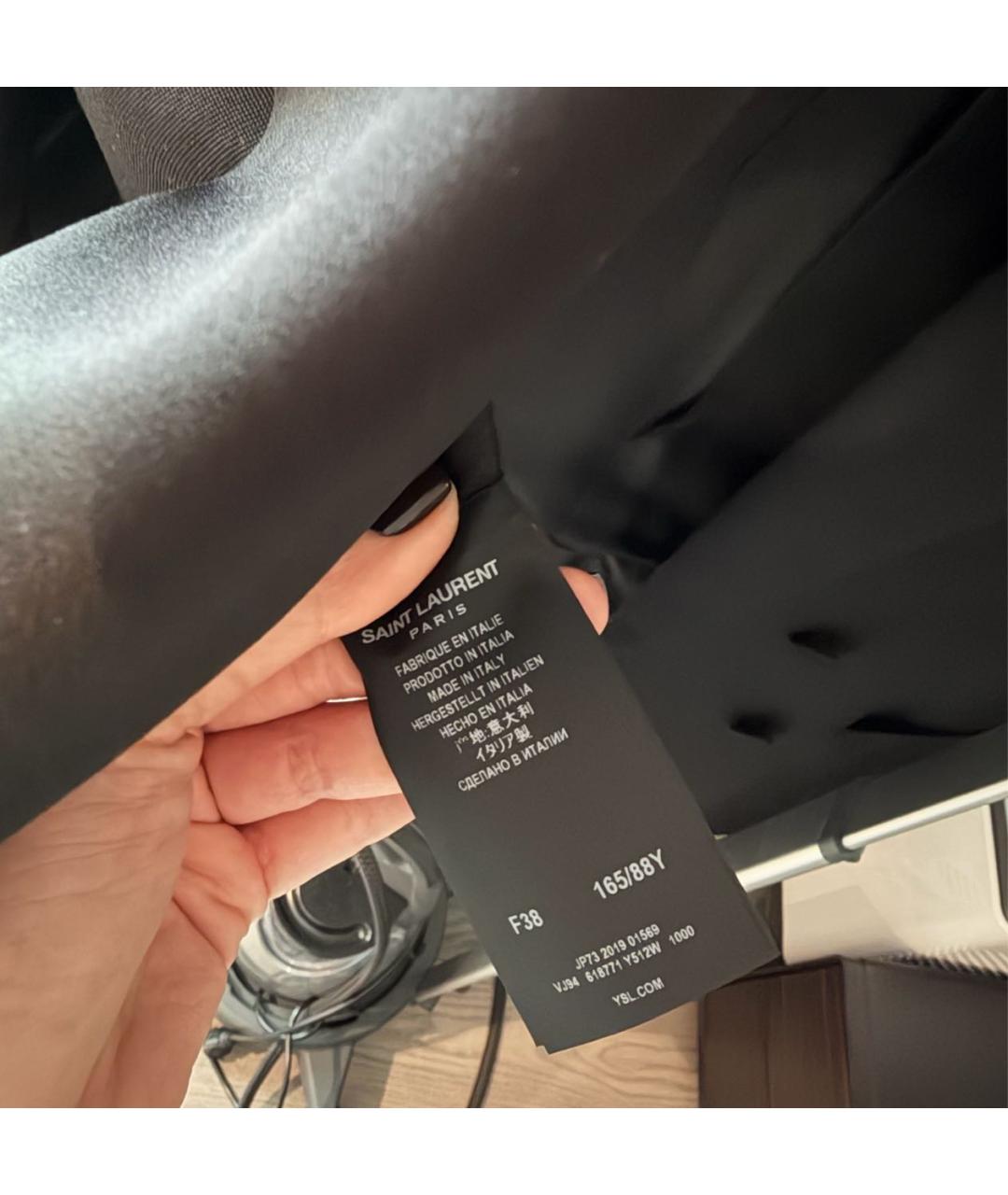 SAINT LAURENT Черный жакет/пиджак, фото 3