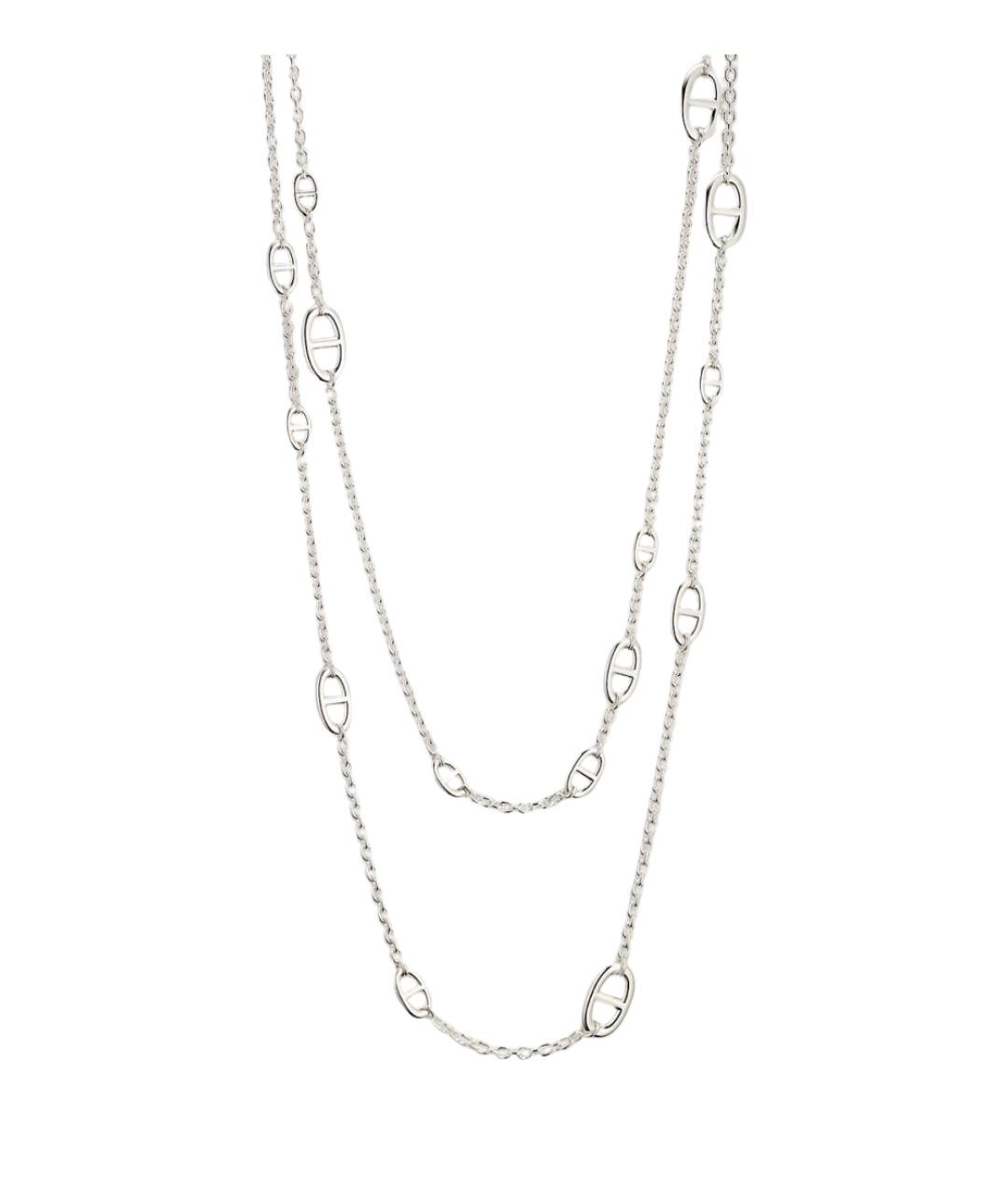 HERMES Серебряное серебряное колье, фото 1