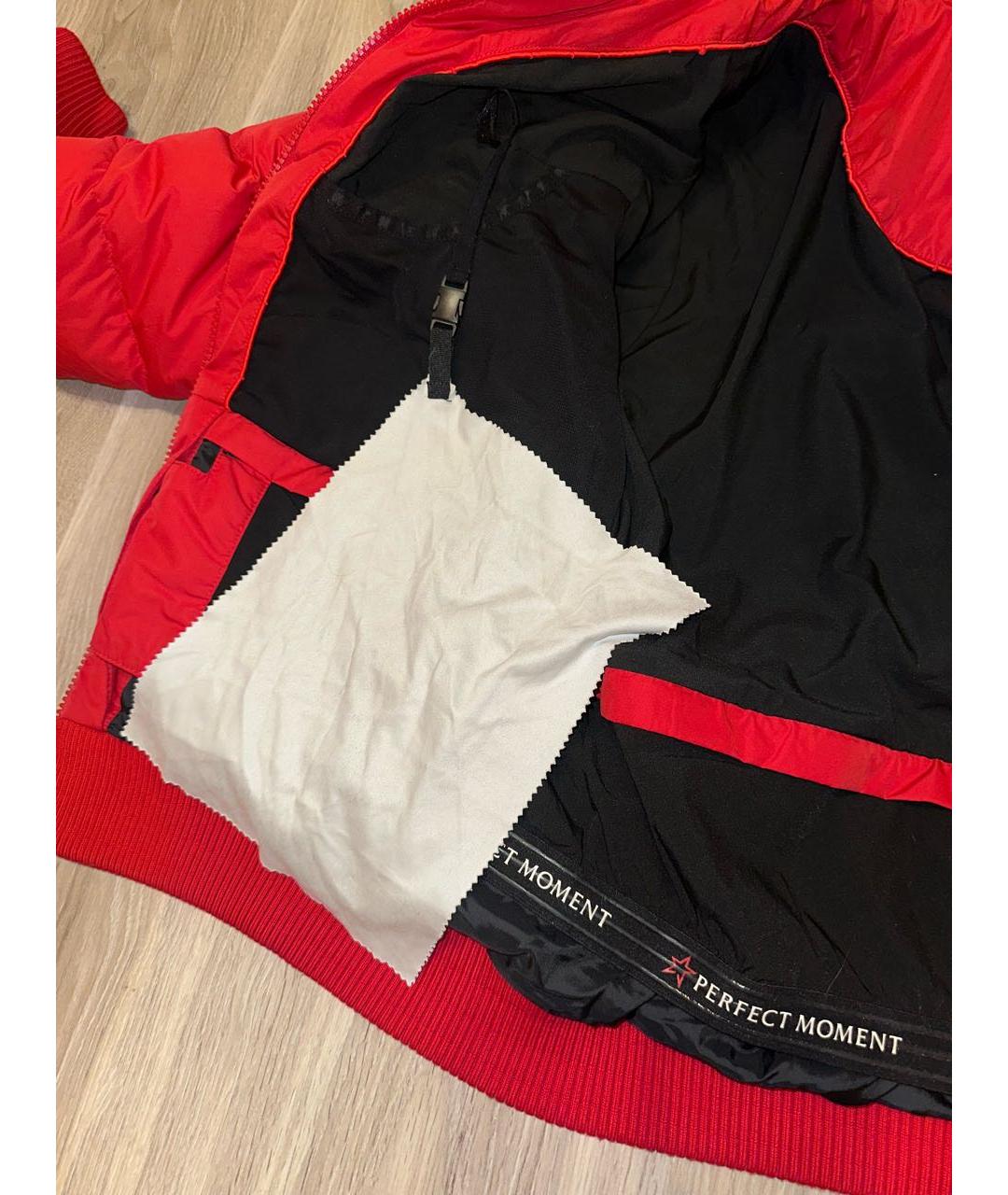 PERFECT MOMENT Красный полиэстеровый пуховик, фото 5