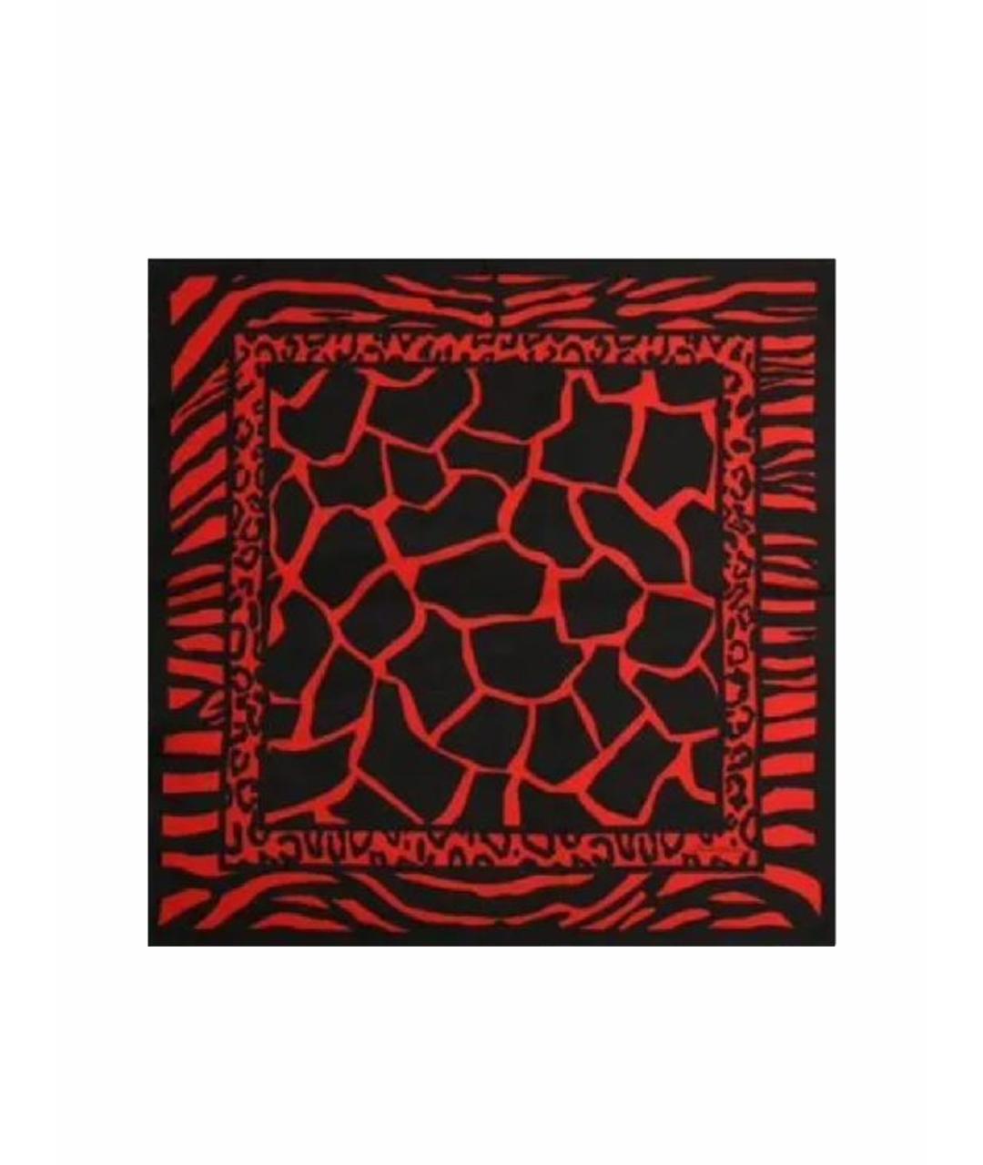 DOLCE&GABBANA Красный шелковый платок, фото 1