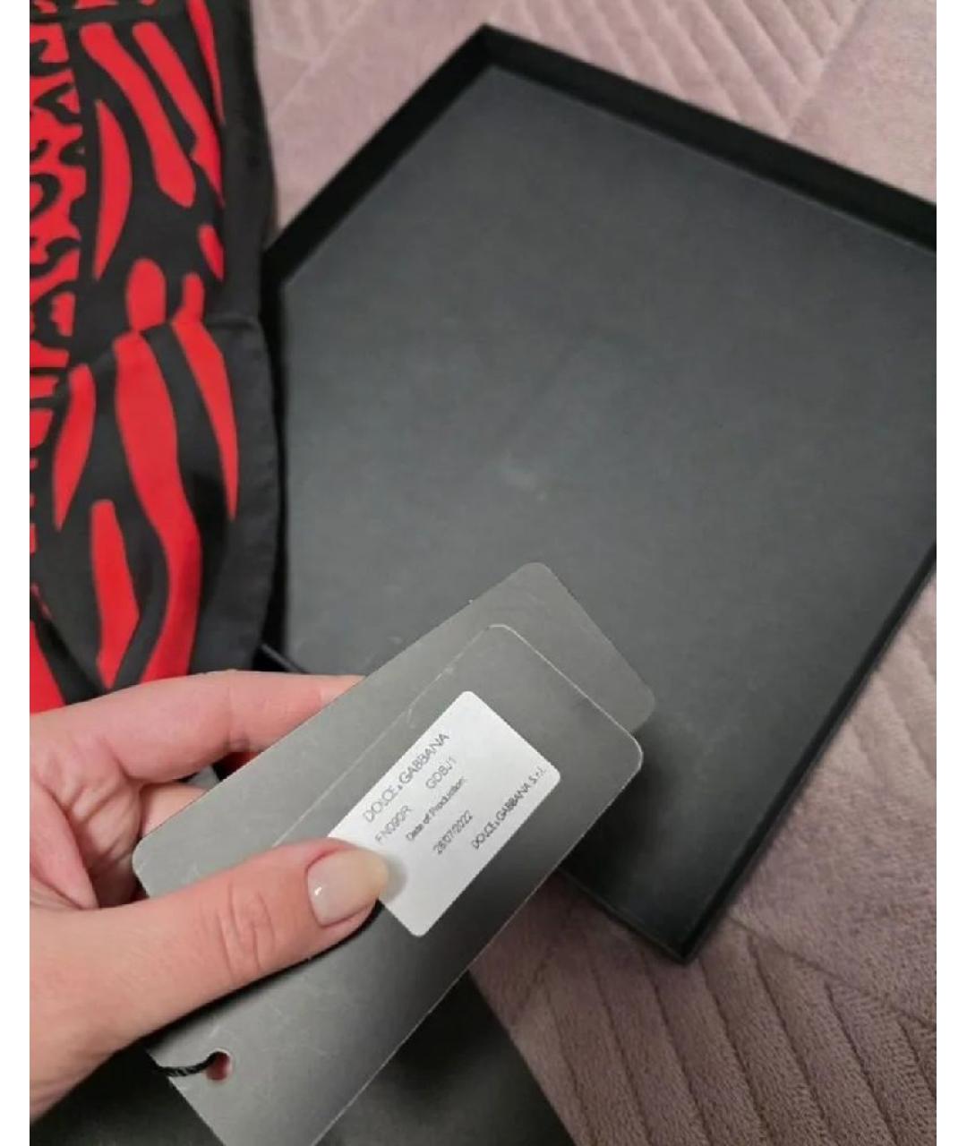 DOLCE&GABBANA Красный шелковый платок, фото 8