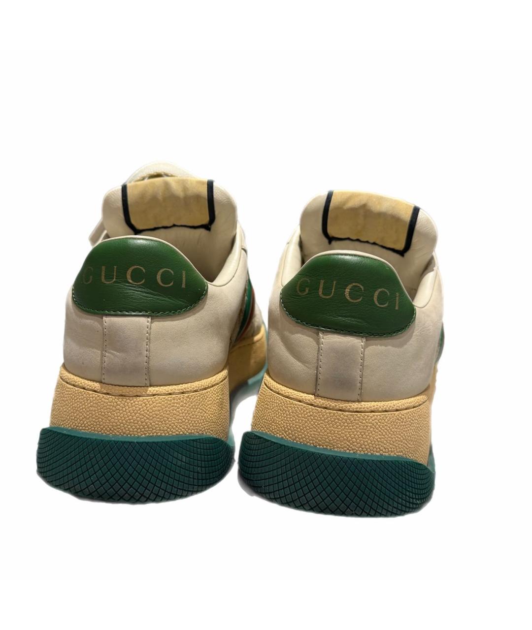 GUCCI Бежевые кеды, фото 3