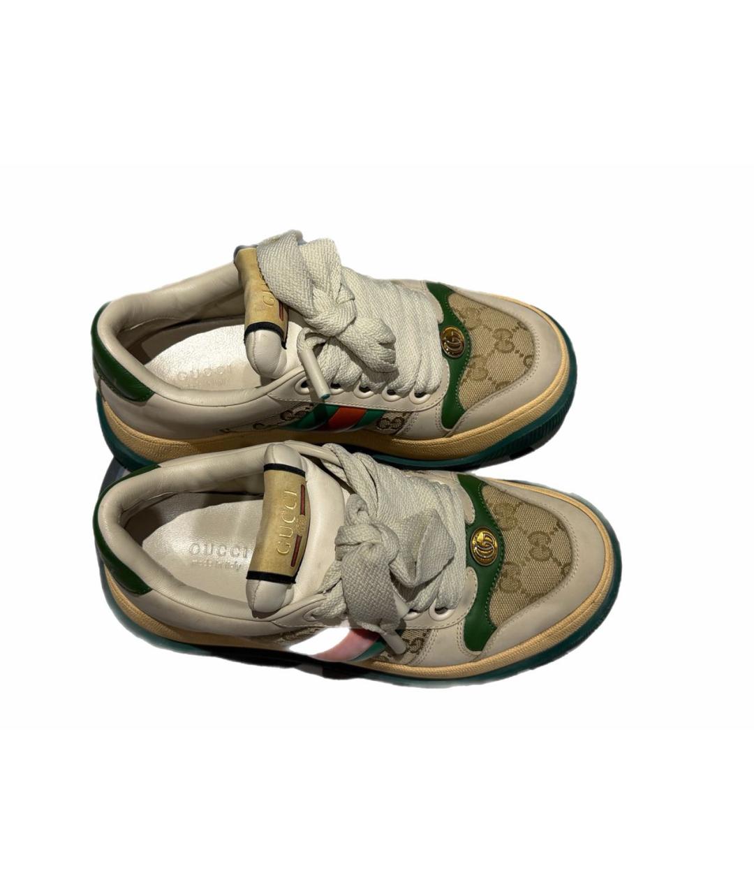 GUCCI Бежевые кеды, фото 2