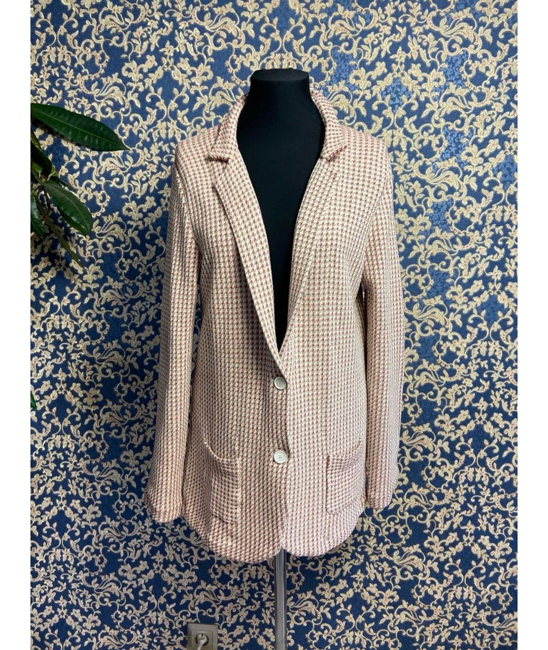 ELEVENTY Бежевый хлопковый жакет/пиджак, фото 9