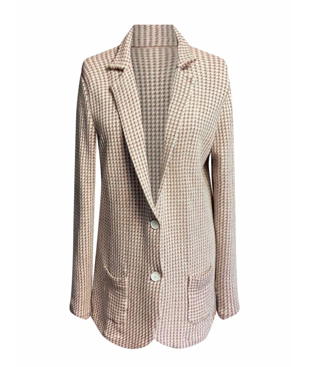 ELEVENTY Бежевый хлопковый жакет/пиджак, фото 1