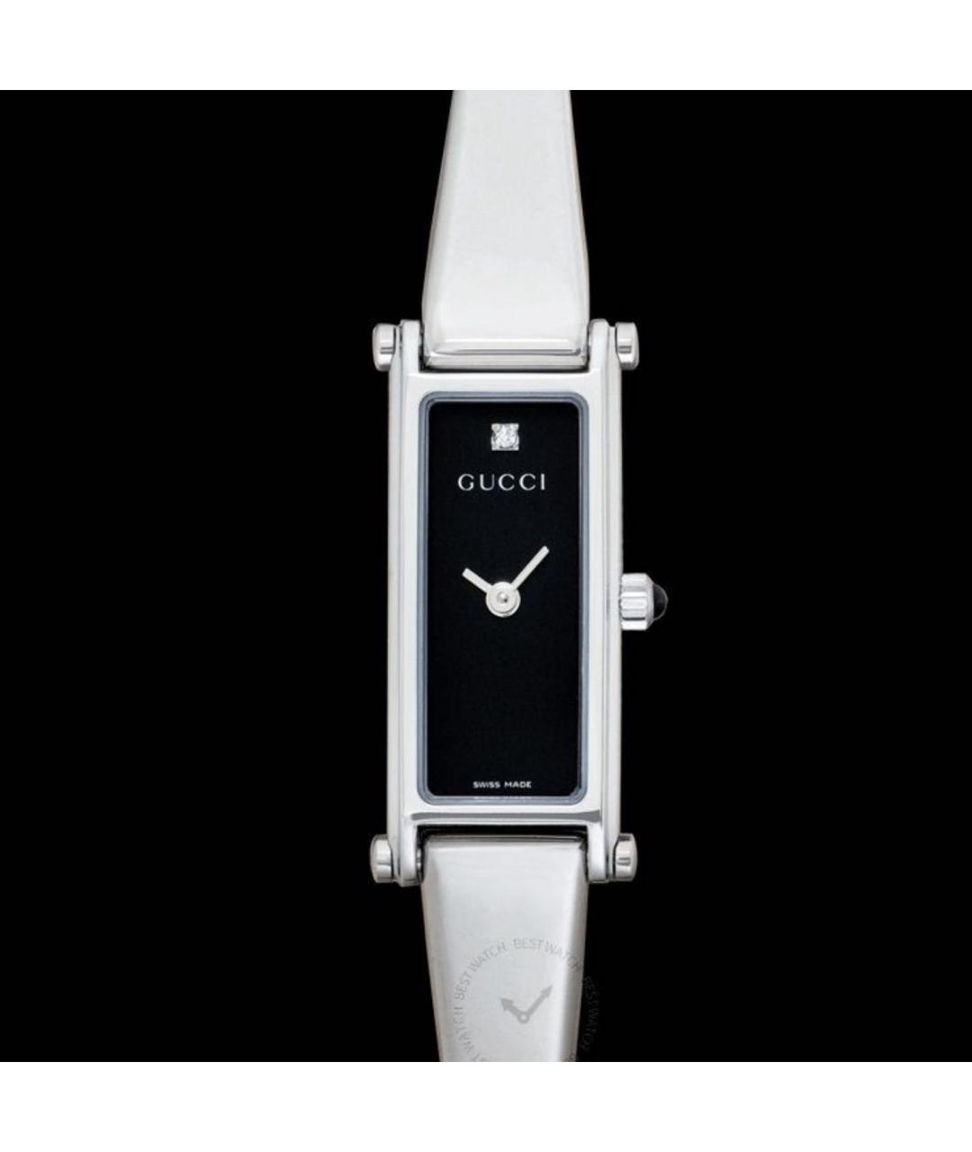 GUCCI Черные стальные часы, фото 4