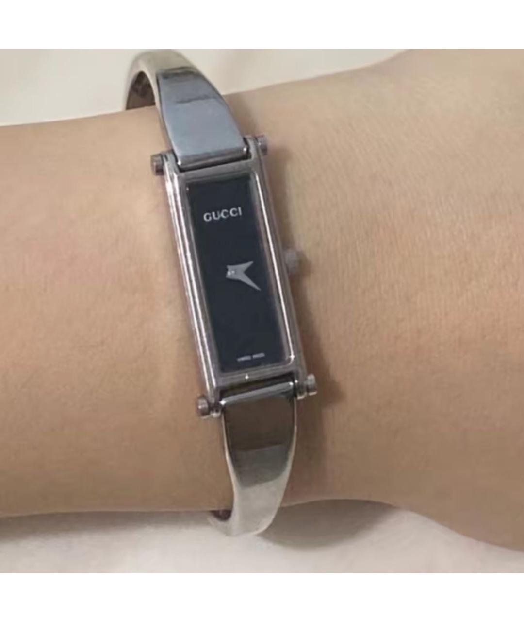 GUCCI Черные стальные часы, фото 7