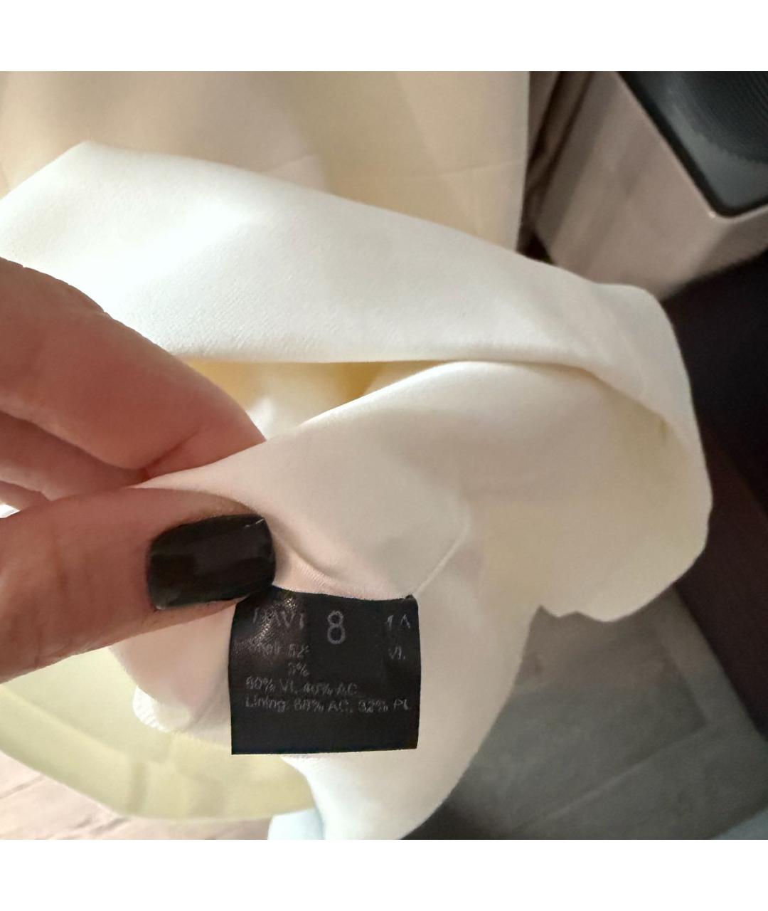 DAVID KOMA Белое коктейльное платье, фото 3