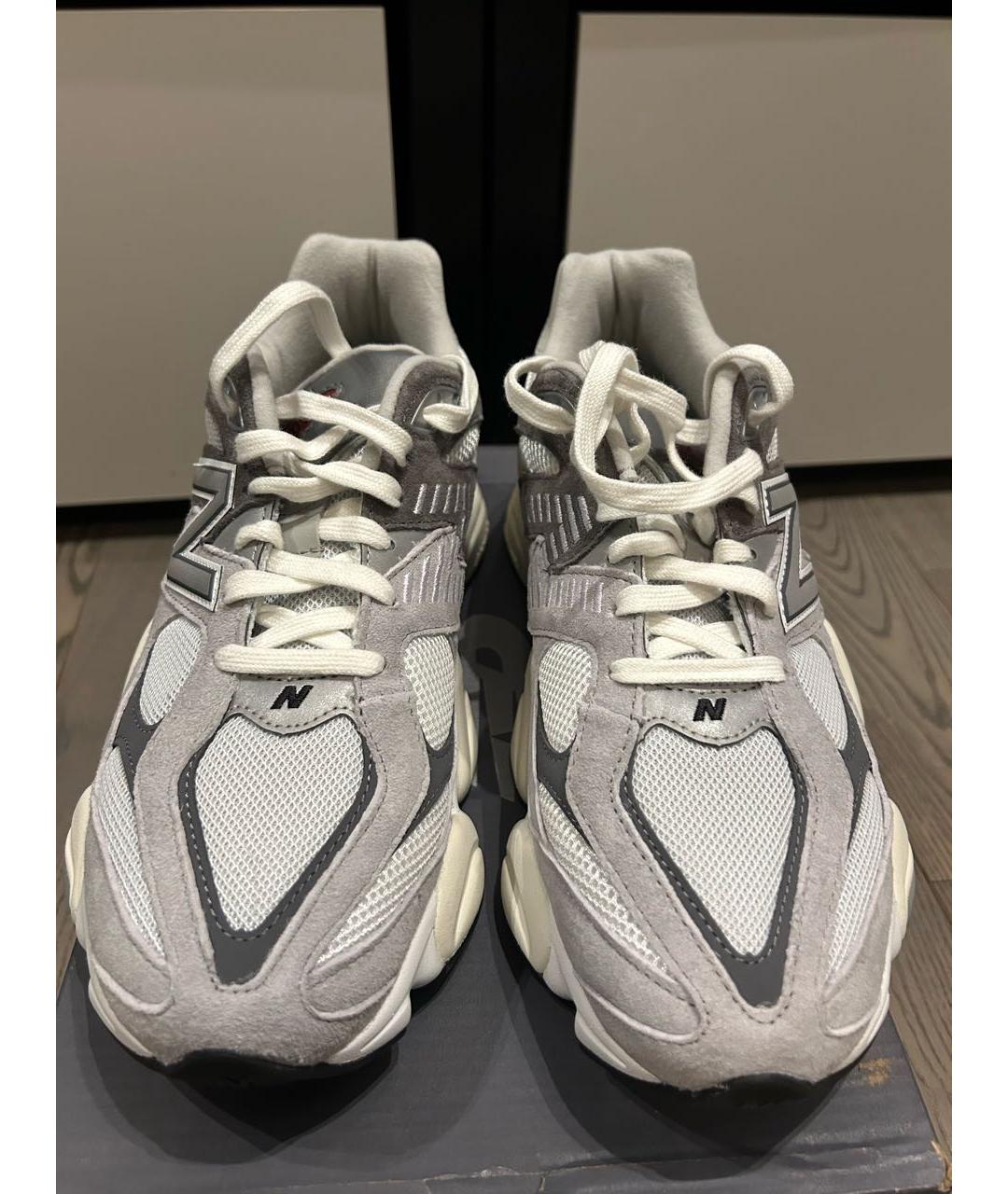 NEW BALANCE Антрацитовые замшевые низкие кроссовки / кеды, фото 2