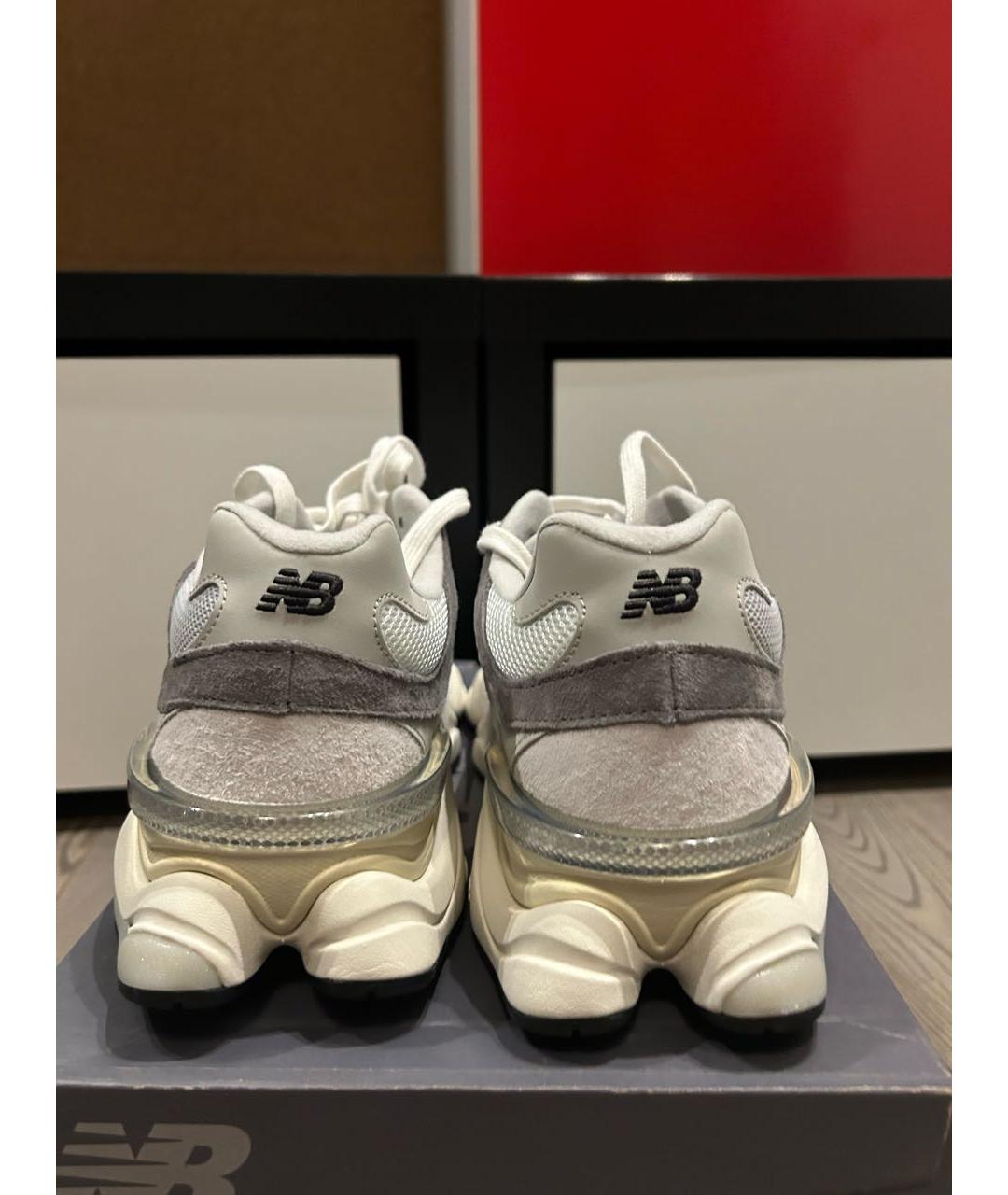 NEW BALANCE Антрацитовые замшевые низкие кроссовки / кеды, фото 4