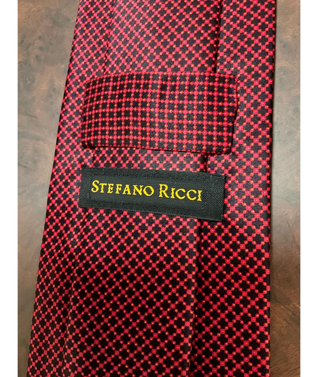 STEFANO RICCI Красный шелковый галстук, фото 5