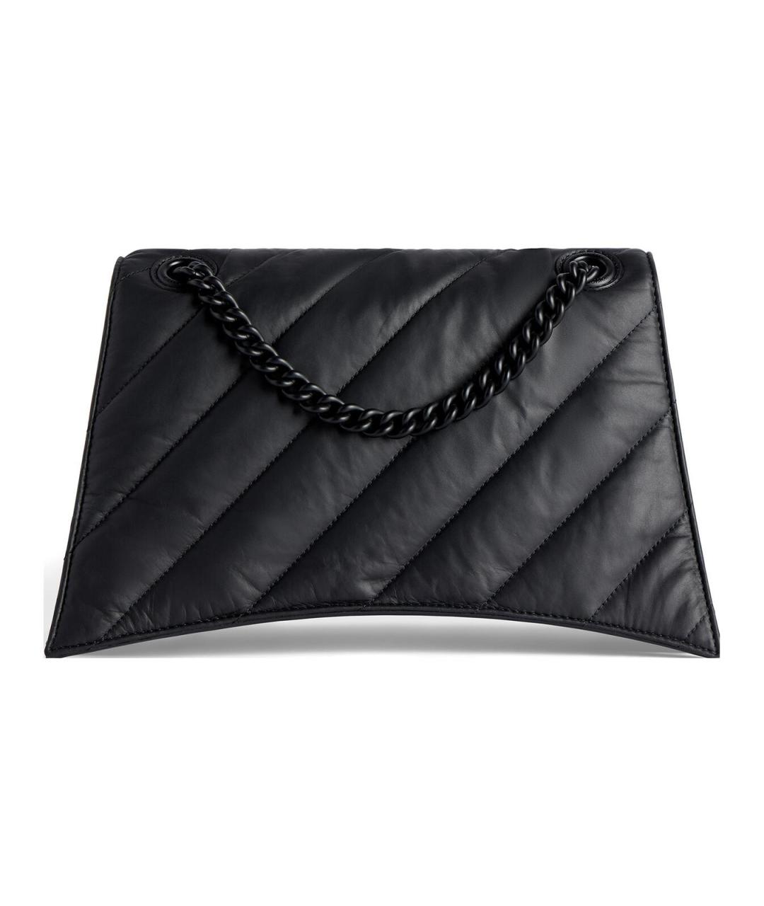 BALENCIAGA Черная кожаная сумка через плечо, фото 5