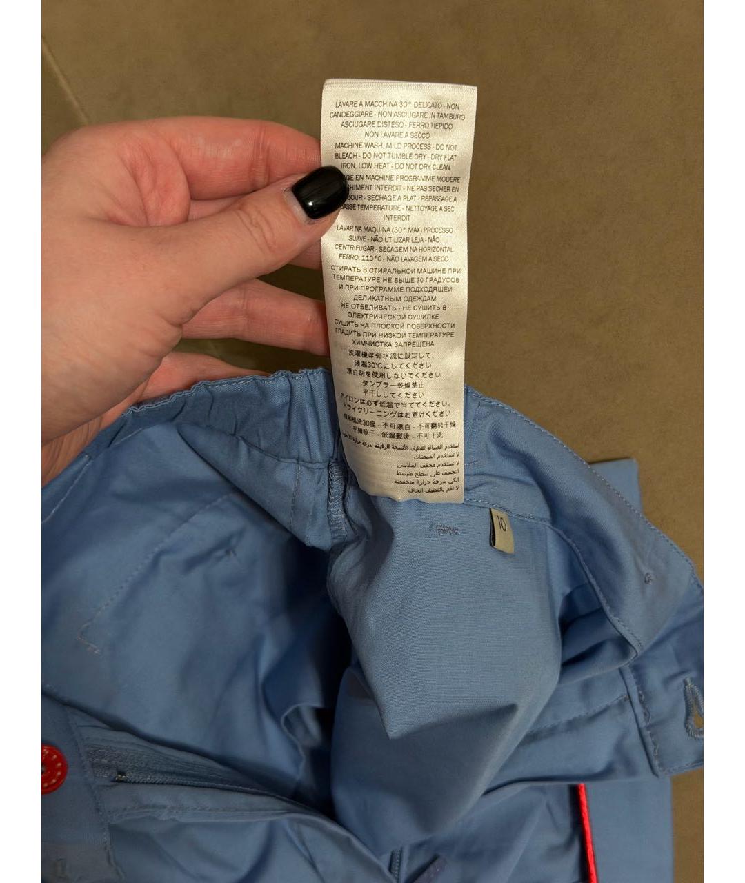 GUCCI Голубые хлопковые брюки и шорты, фото 8