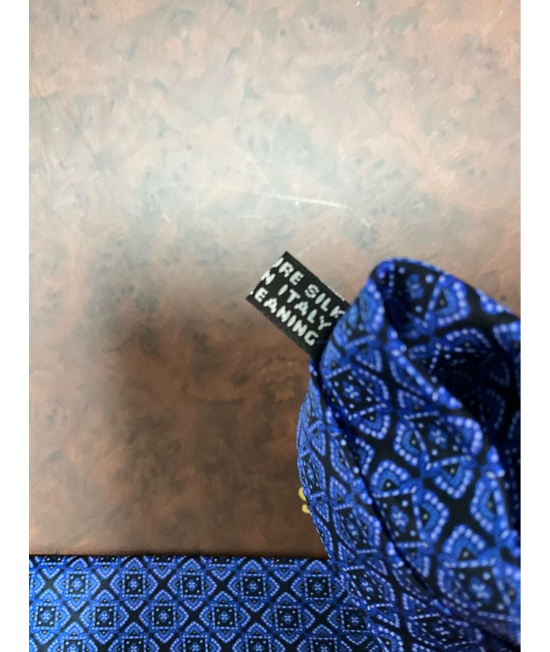 STEFANO RICCI Синий шелковый галстук, фото 6