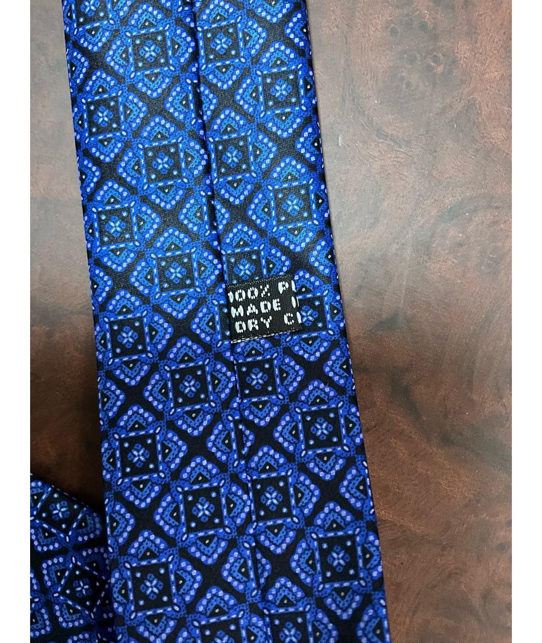 STEFANO RICCI Синий шелковый галстук, фото 5