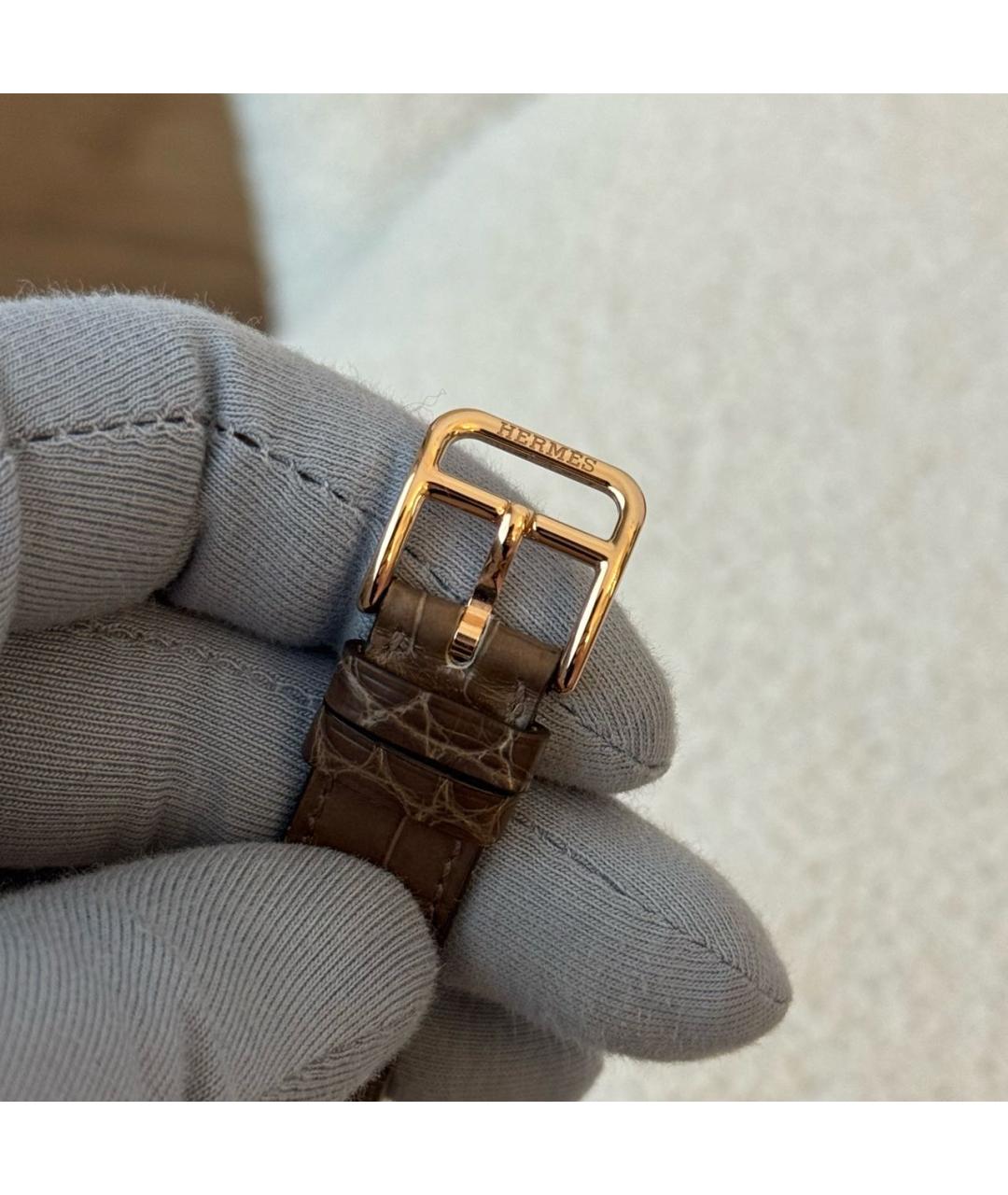 HERMES Коричневые часы, фото 4