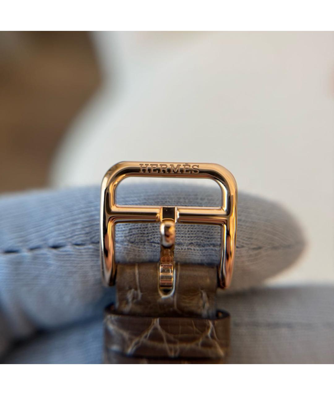 HERMES Коричневые часы, фото 5