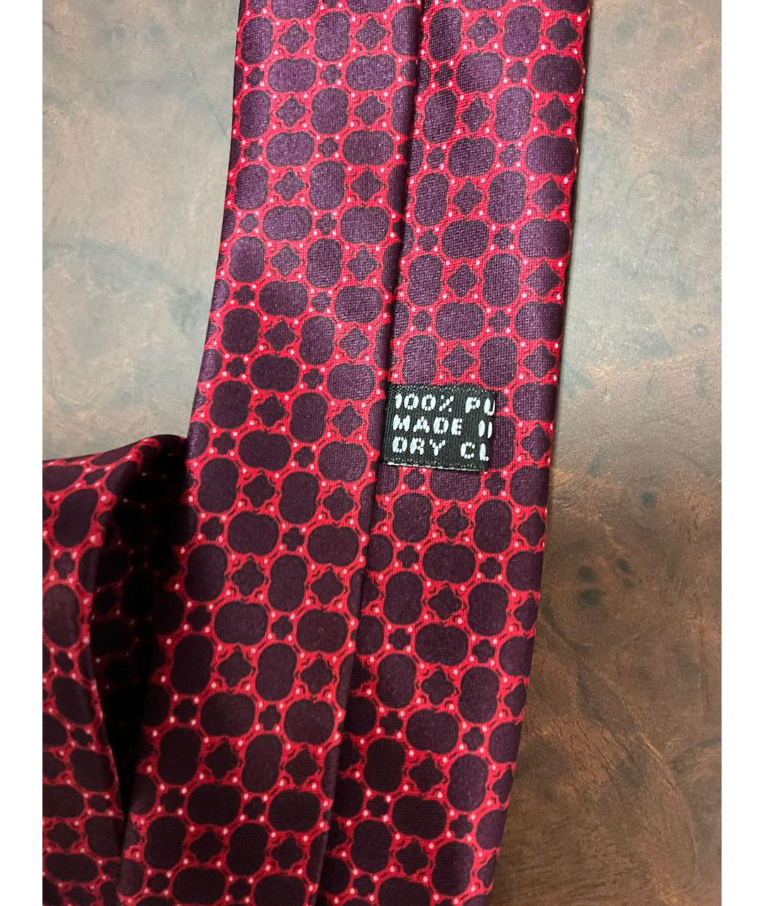 STEFANO RICCI Бордовый шелковый галстук, фото 6