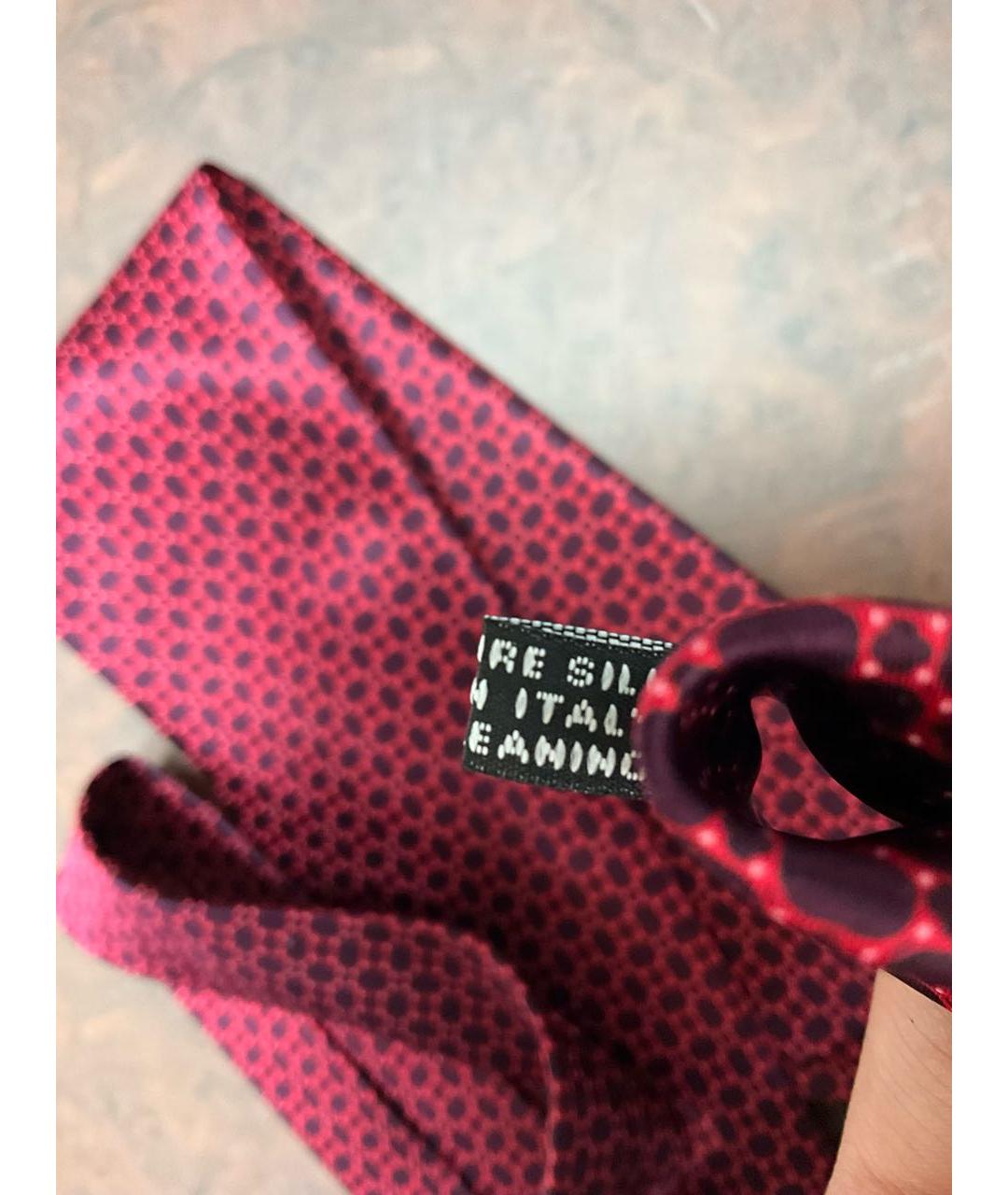 STEFANO RICCI Бордовый шелковый галстук, фото 7