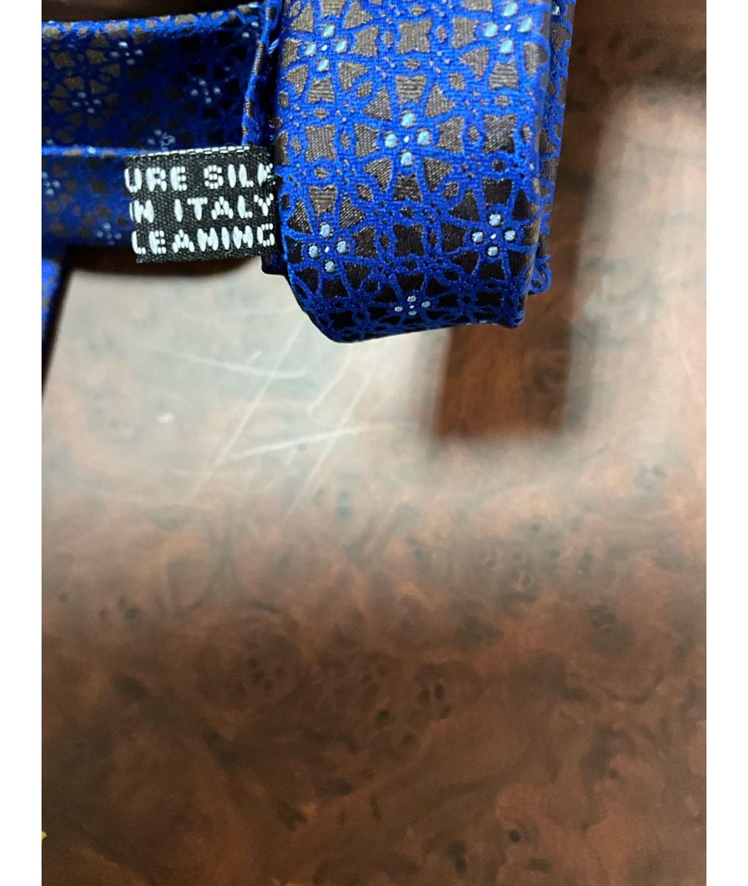 STEFANO RICCI Синий шелковый галстук, фото 7