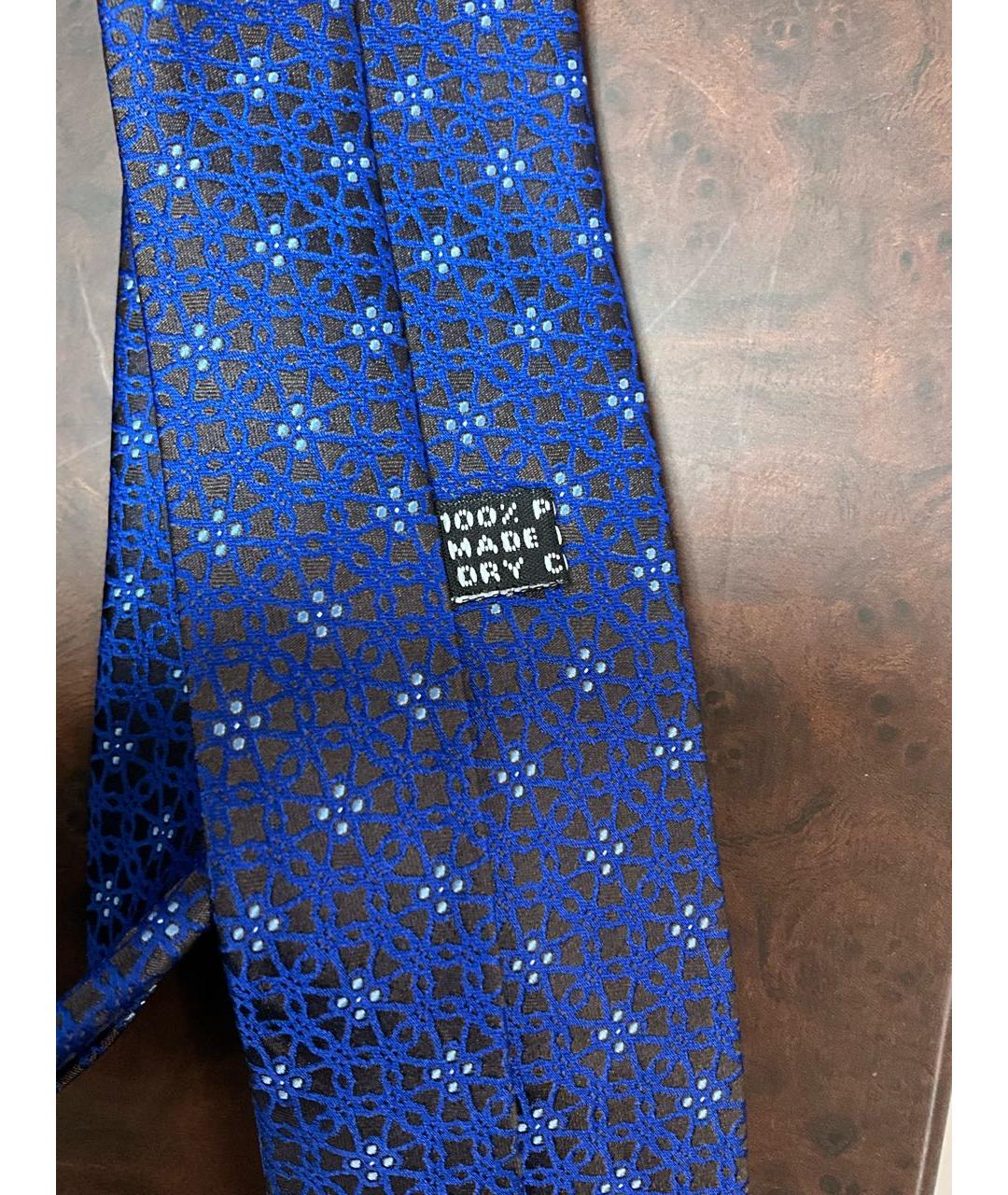 STEFANO RICCI Синий шелковый галстук, фото 6