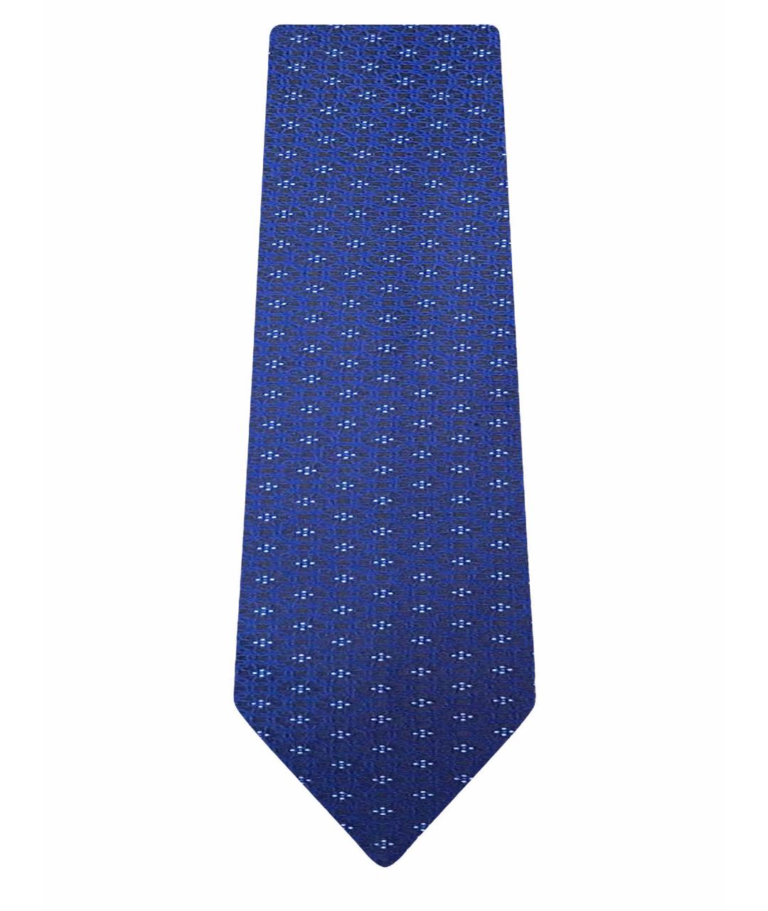 STEFANO RICCI Синий шелковый галстук, фото 1