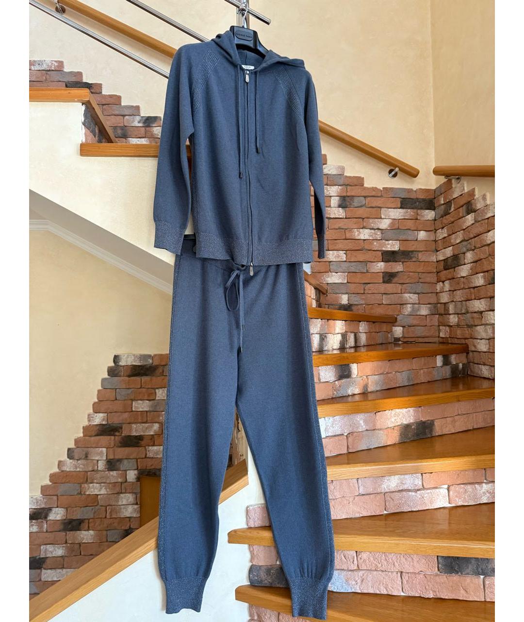 PESERICO Синий шерстяной спортивные костюмы, фото 9