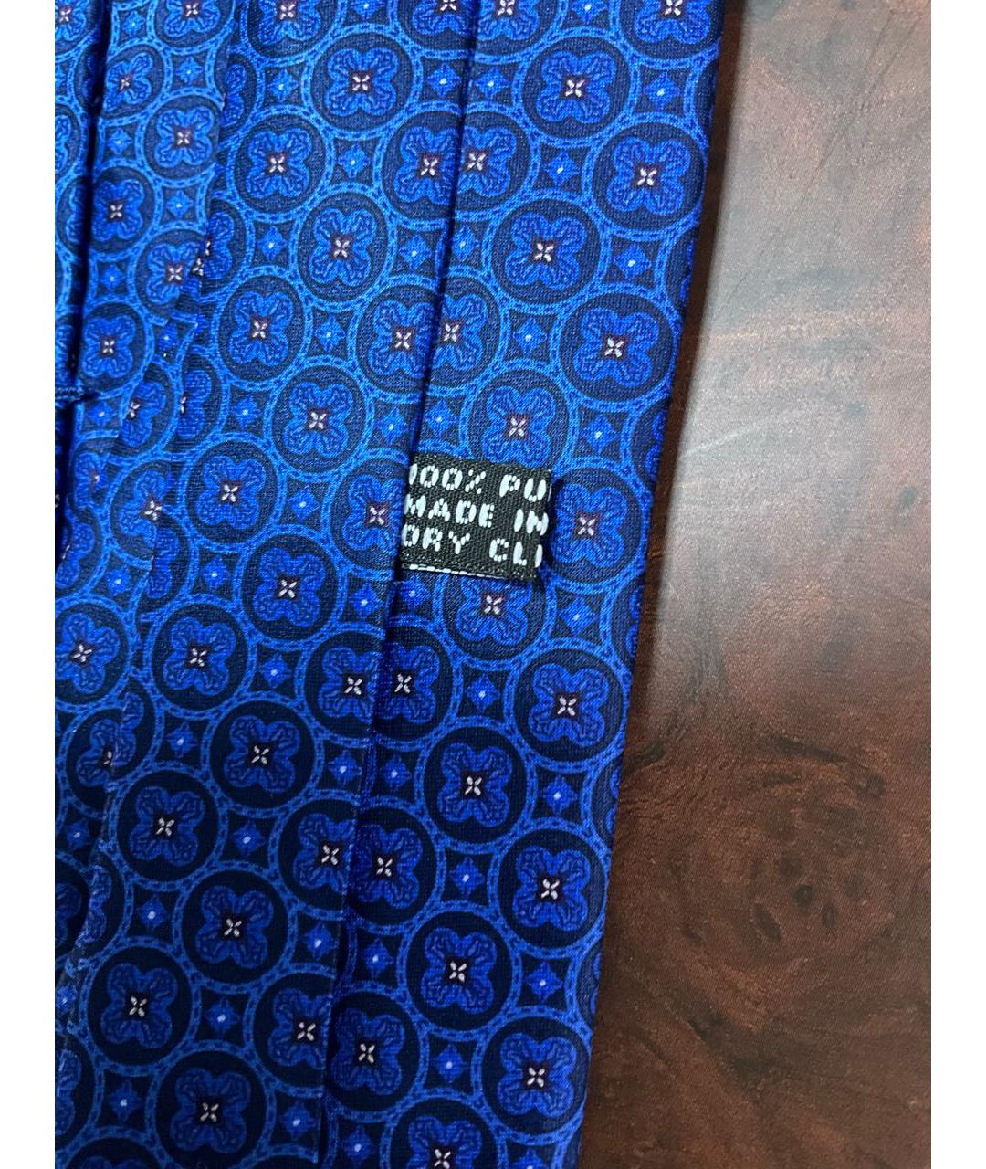 STEFANO RICCI Синий шелковый галстук, фото 6