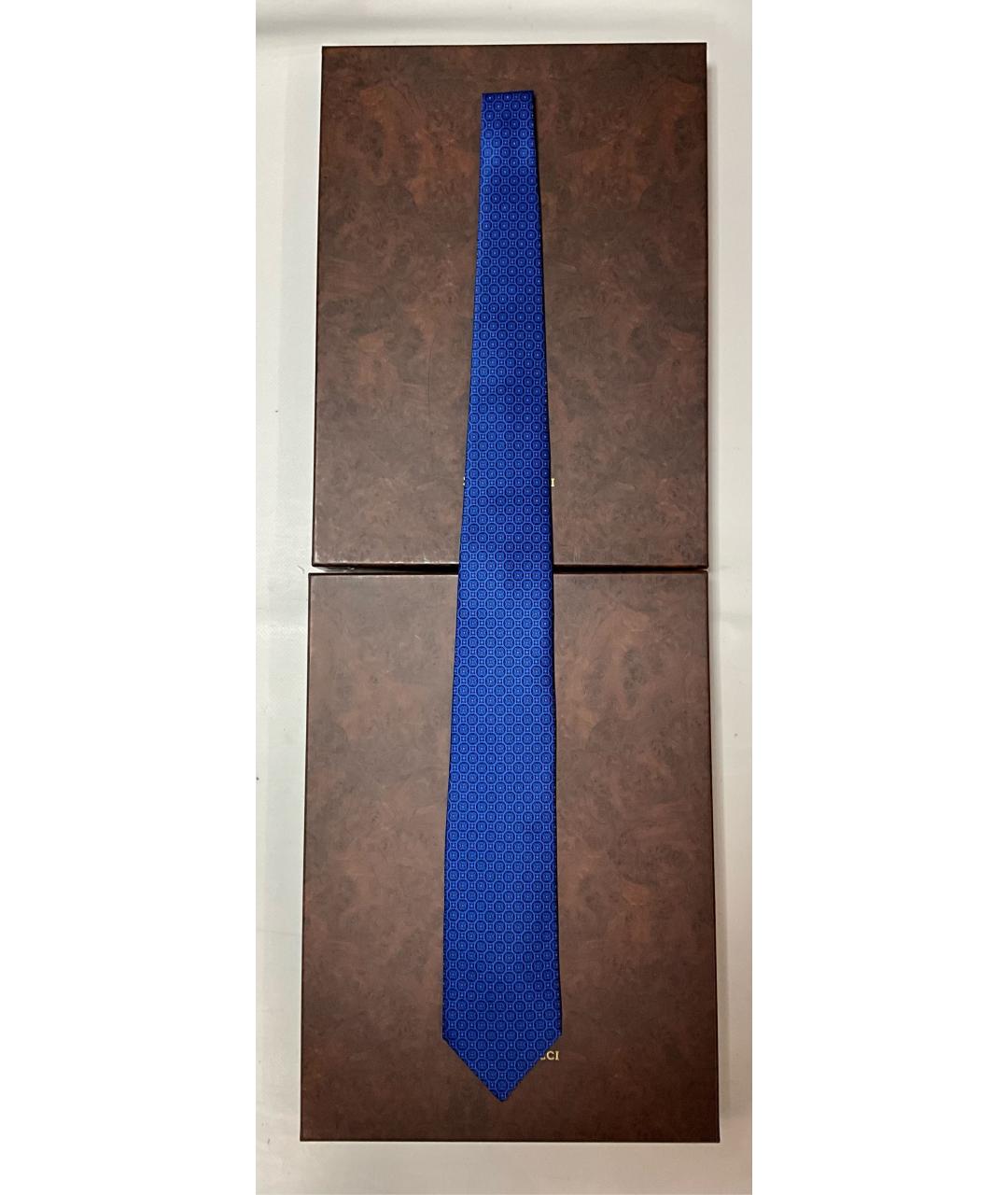 STEFANO RICCI Синий шелковый галстук, фото 8