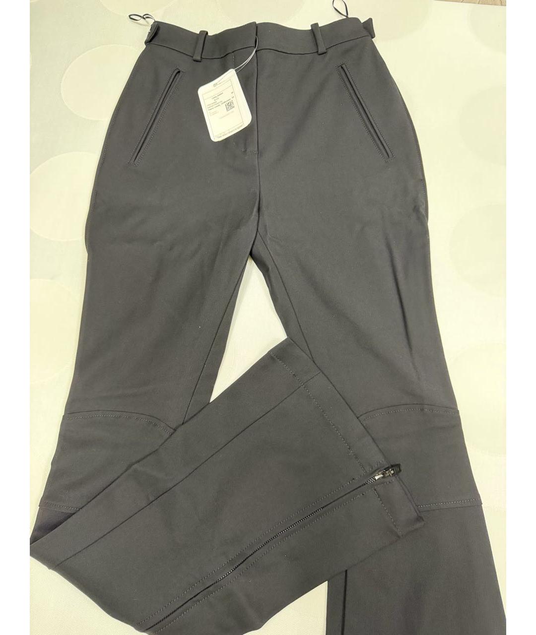 LOUIS VUITTON Черные хлопковые брюки широкие, фото 3