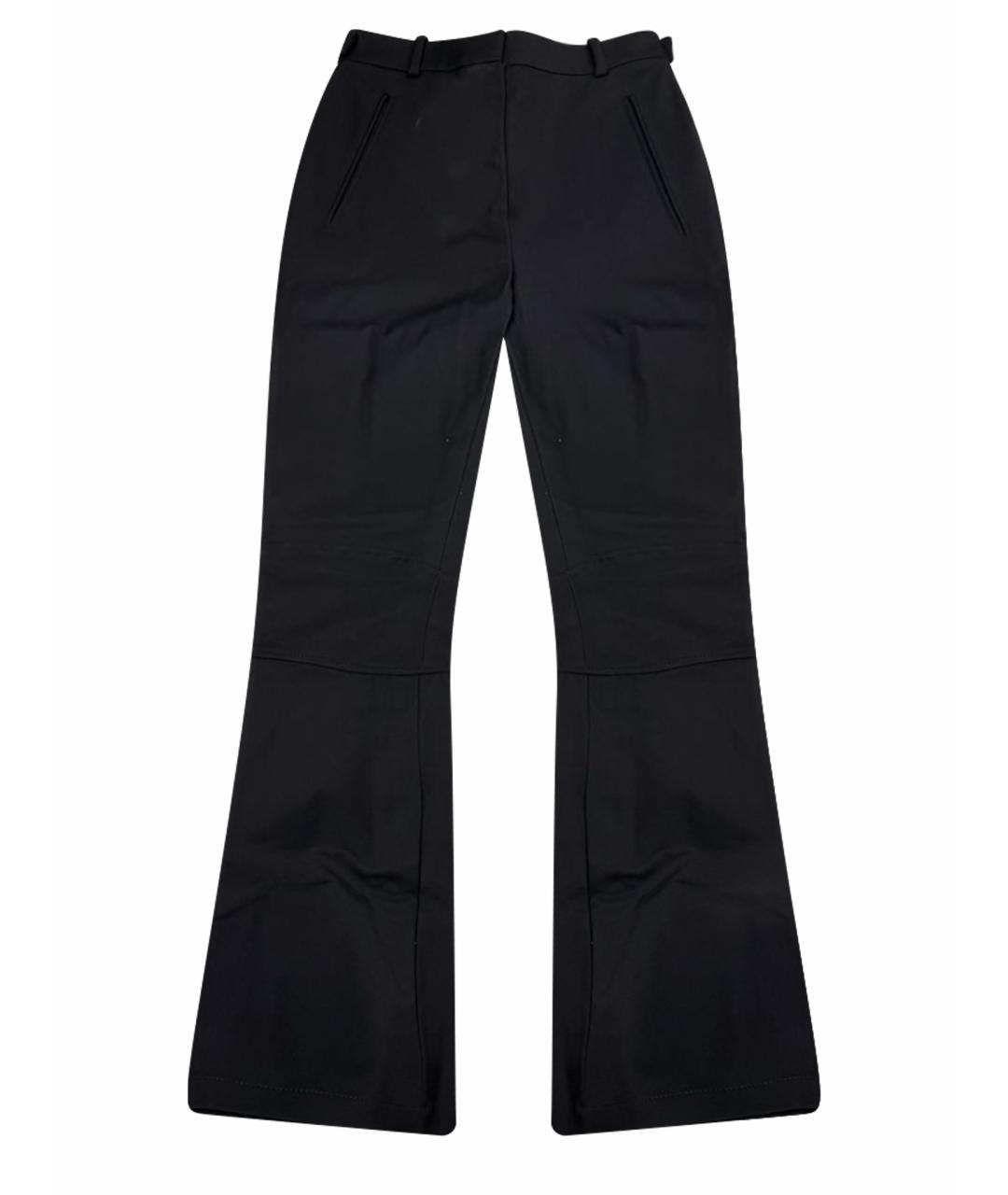 LOUIS VUITTON Черные хлопковые брюки широкие, фото 1