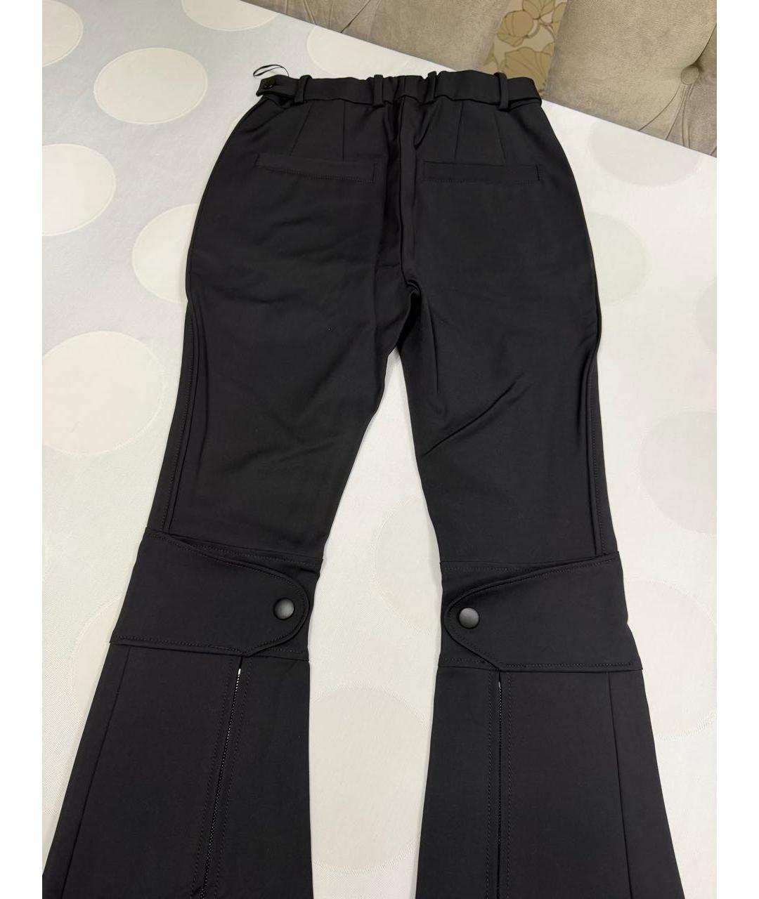 LOUIS VUITTON Черные хлопковые брюки широкие, фото 2