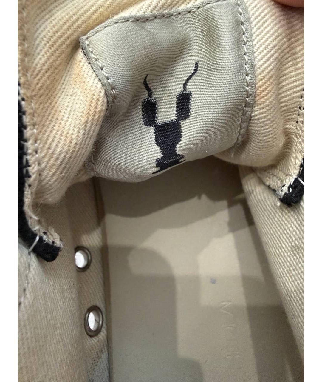 RICK OWENS DRKSHDW Черные текстильные низкие кроссовки / кеды, фото 7