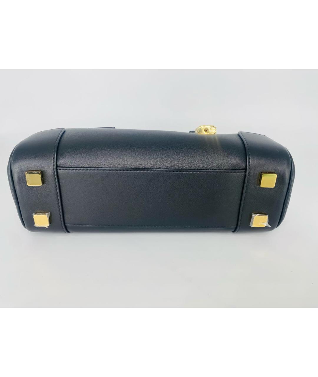 LOEWE Черная кожаная сумка с короткими ручками, фото 8