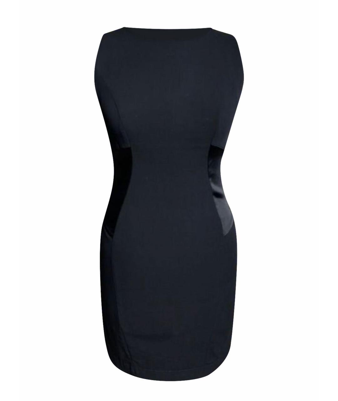 PINKO Черное вискозное повседневное платье, фото 1