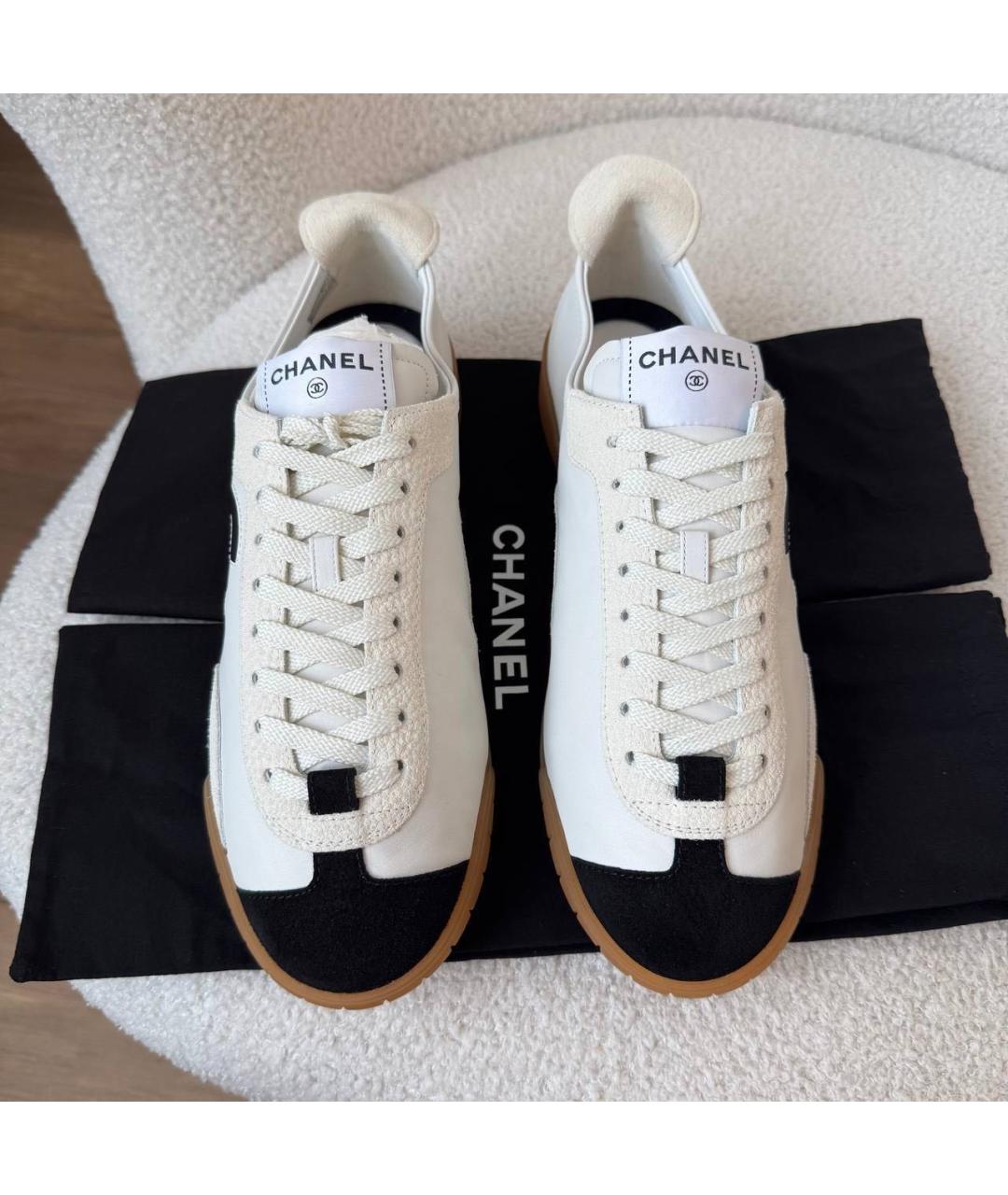 CHANEL Белые кроссовки, фото 3