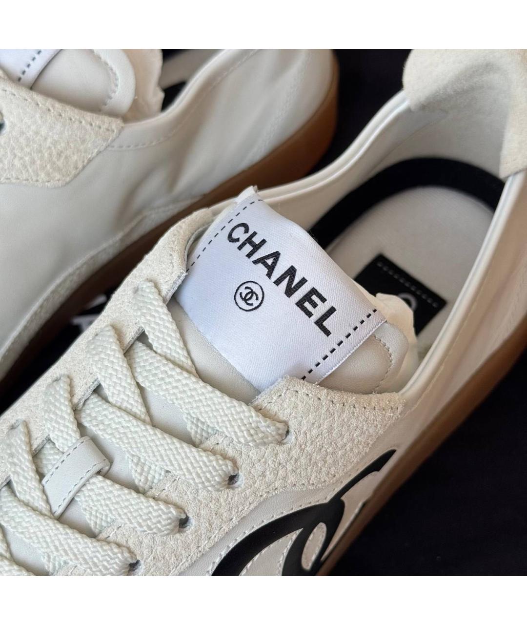 CHANEL Белые кроссовки, фото 4