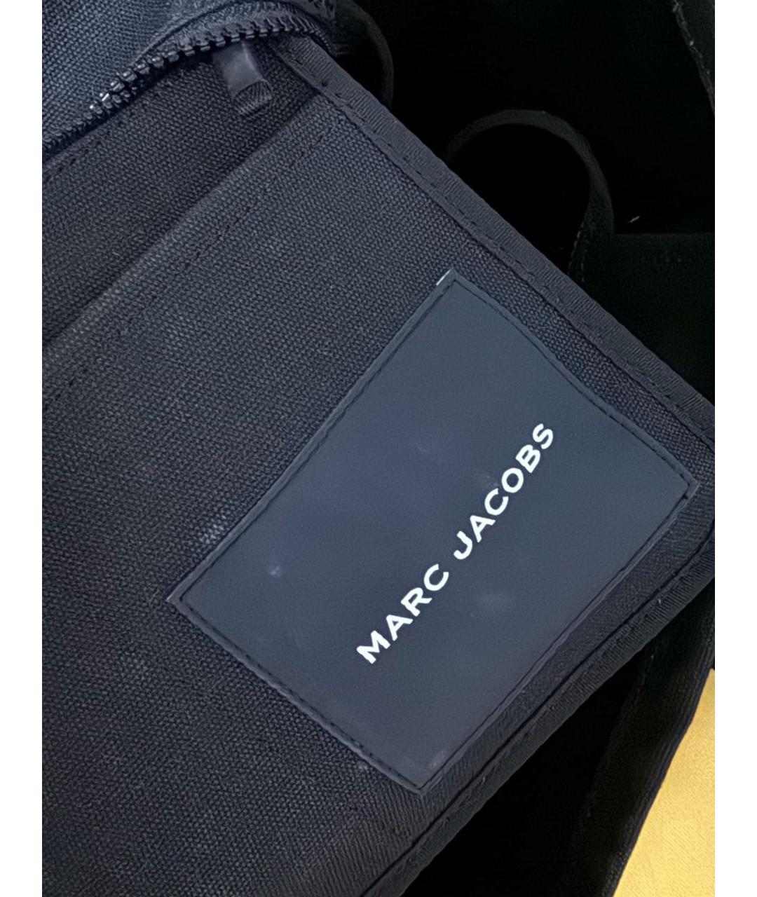 MARC JACOBS Черная хлопковая сумка тоут, фото 5