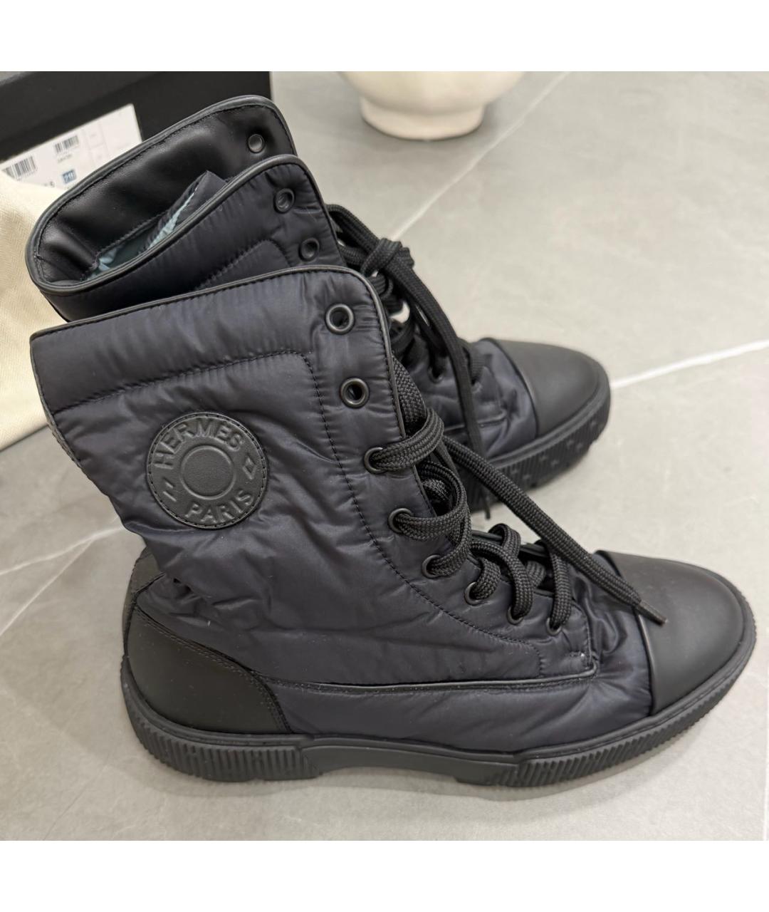 HERMES Черные ботинки, фото 6