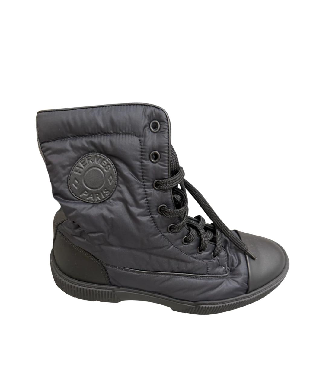 HERMES Черные ботинки, фото 1