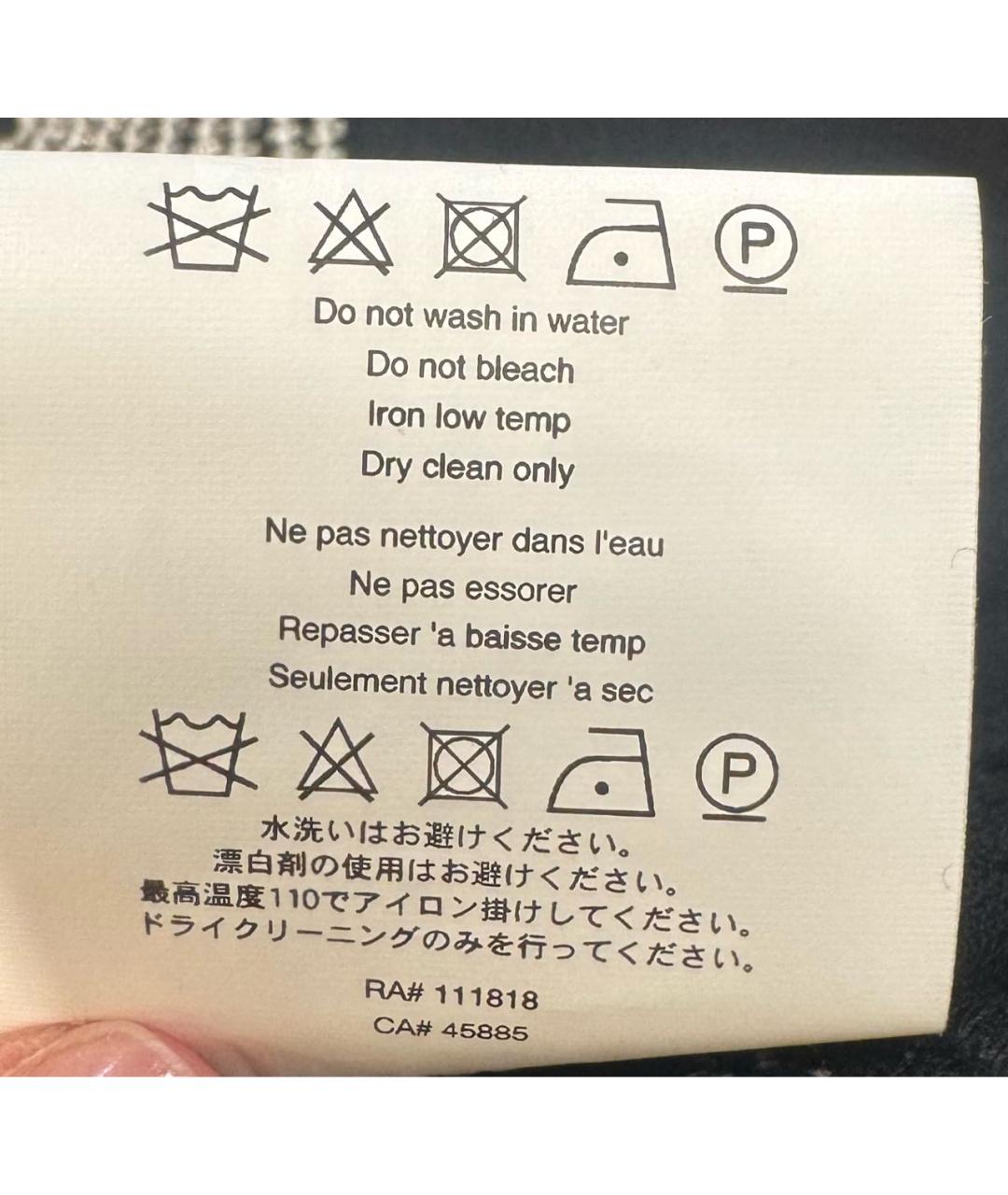 MICHAEL KORS Черные ацетатные прямые брюки, фото 6