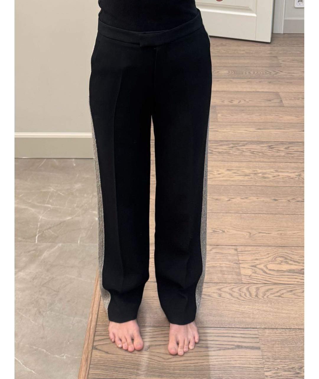 MICHAEL KORS Черные ацетатные прямые брюки, фото 7